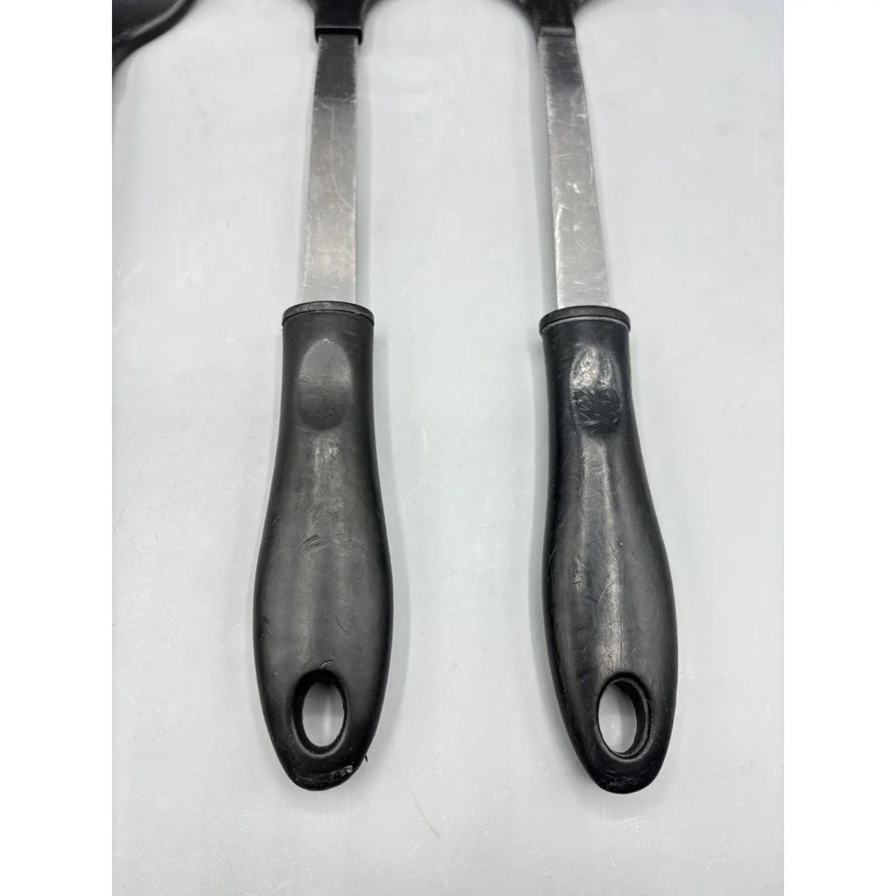 3 Pc‎ Kitchen Nylon Utensil Set Spatula Slotted Spoon Solid Spoon Made in USA